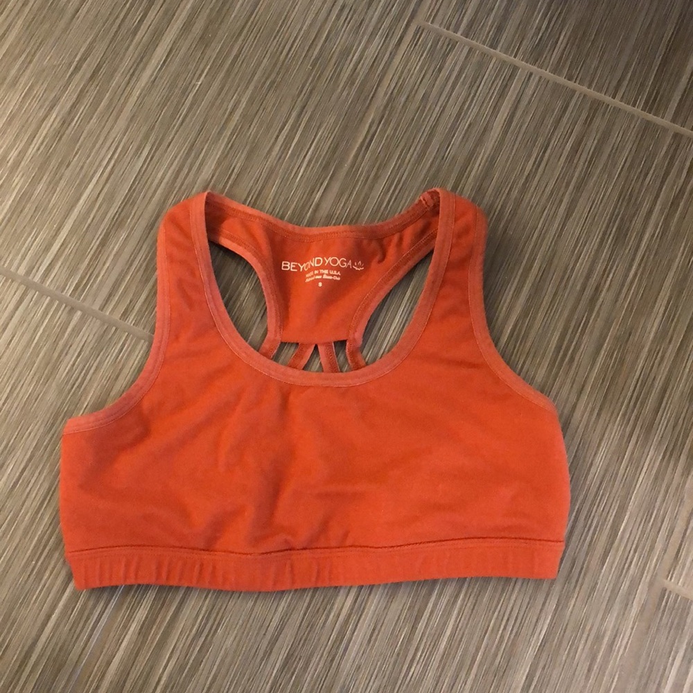 Beyond yoga burnt orange color bra